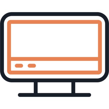 lcd. Web simgesi basit illüstrasyon