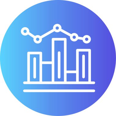grafik simgesinin vektör illüstrasyonu