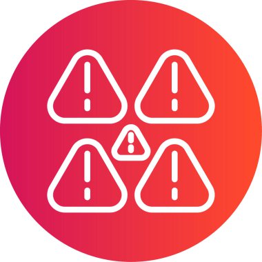 Uyarı işaretinin vektör çizimi