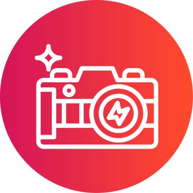 kamera simgesi vektör illüstrasyonu