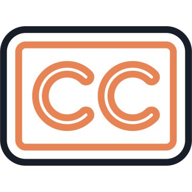 Tek c harfinin vektör illüstrasyonu