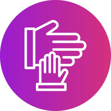 El ele tutuşan bir adamın vektör çizimi