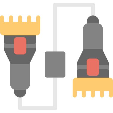 tornavida ve dolgu vektörü çizimi