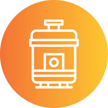 Simge vektör çizim gaz sobası