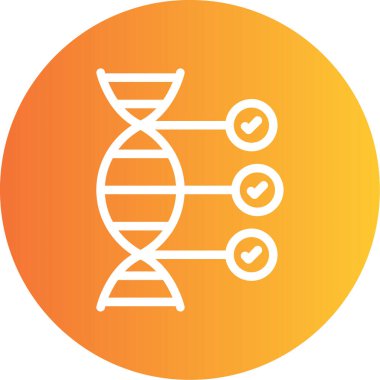 dna. Web simgesi basit illüstrasyon