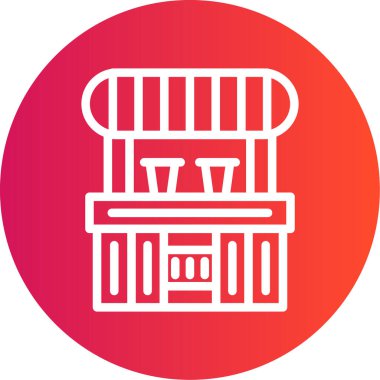 Bir kahve makinesinin vektör çizimi