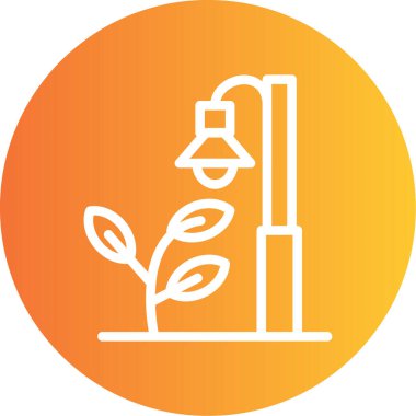 Bitki simgesinin vektör illüstrasyonu