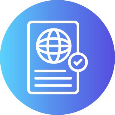 Bir belge simgesinin vektör illüstrasyonu