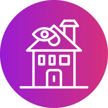 Modern ev simgesinin vektör illüstrasyonu