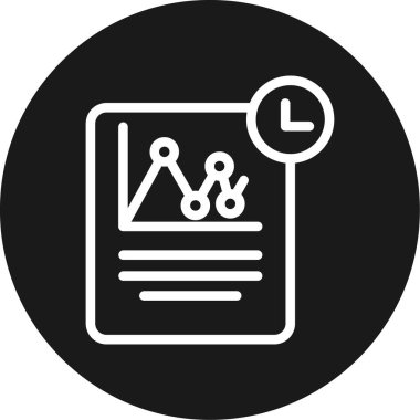 Veri analiz simgesi, vektör illüstrasyonu