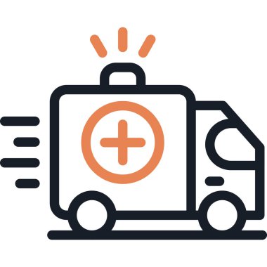 araba teslimat vektör illüstrasyonu