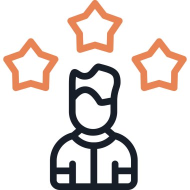 Yıldız. Web simgesi basit illüstrasyon