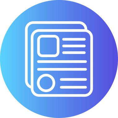 Belge simgesinin vektör illüstrasyonu