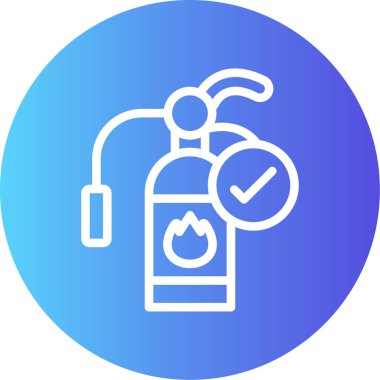 Gaz söndürücü simgesinin vektör çizimi