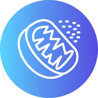 Beyaz arka planda izole edilmiş mavi biftek ikonu. Soyut çember rastgele noktalar. vektör illüstrasyonu