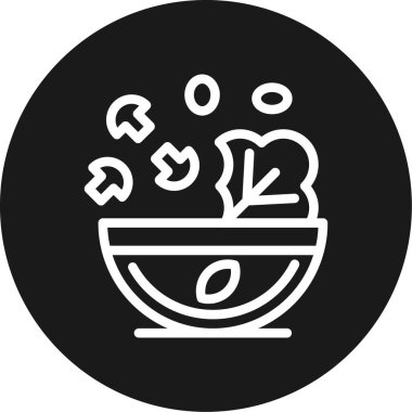 Yiyecek ve simgenin vektör illüstrasyonu