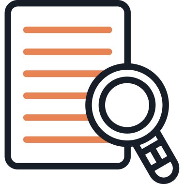 Belge. Web simgesi basit illüstrasyon