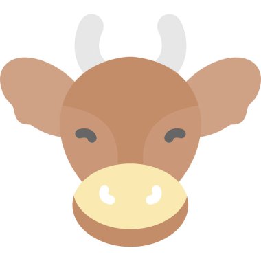 Hayvan çiftliği düz vektör simgesi