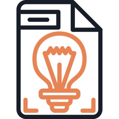 Ampul. Web simgesi basit tasarım