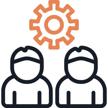 takım çalışması vektör simgesi modern basit vektör çizimi