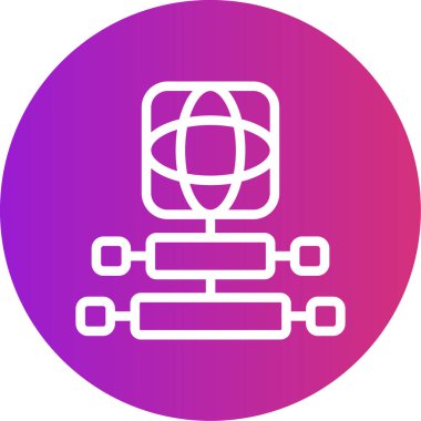 Benzersiz modern ikon vektör illüstrasyonu