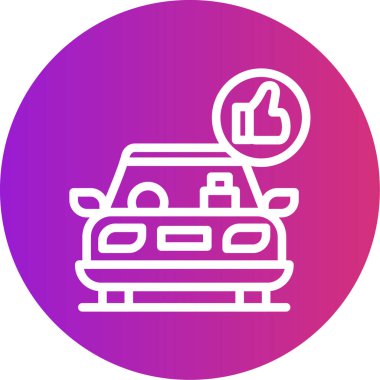 araba simgesi vektör illüstrasyonu