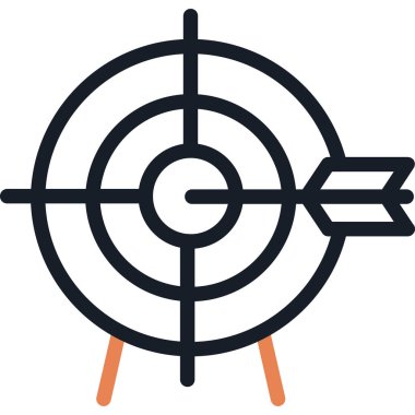 hedef simgesi. vektör illüstrasyonu