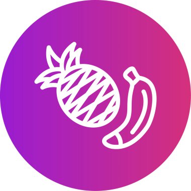 muz ikonu vektör çizimi