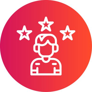 Yıldız simgesinin vektör illüstrasyonu