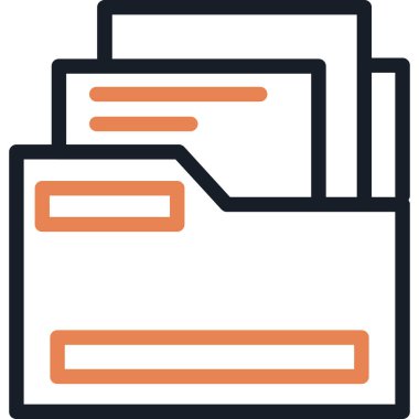 Dosya. Web simgesi basit illüstrasyon