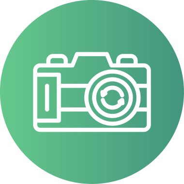 Fotoğraf makinesi mi? Basit illüstrasyon