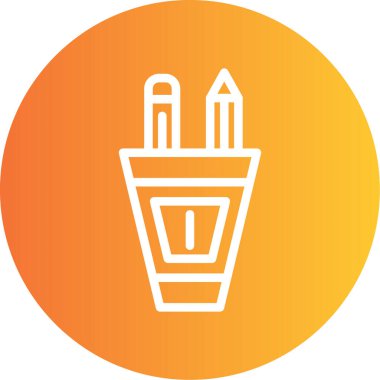 Kalem. Web simgesi basit illüstrasyon