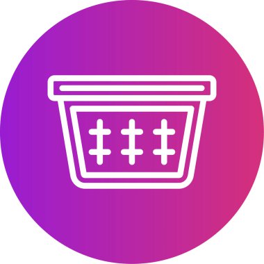 Vektör çizim sepet simgesi