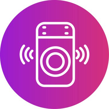 Benzersiz akıllı kamera vektör simgesi