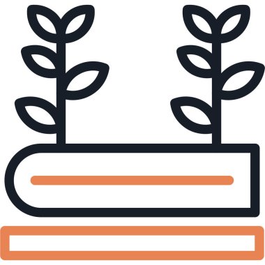 Bitki. Web simgesi basit illüstrasyon