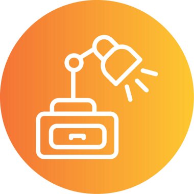 Bir torba simgesinin vektör illüstrasyonu