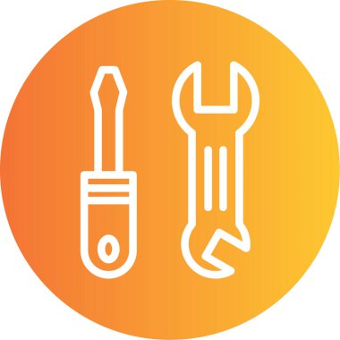 Tornavida simgesinin vektör çizimi