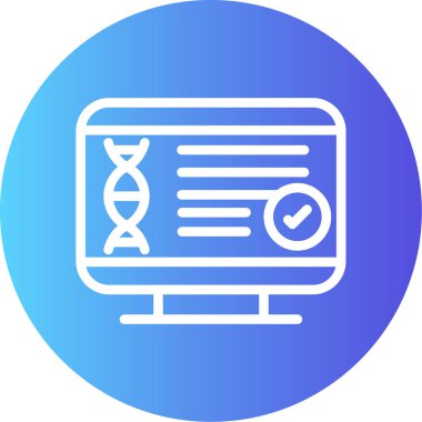 DNA vektör simgesi, vektör illüstrasyonu