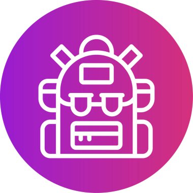 Sırt çantasının vektör illüstrasyonu