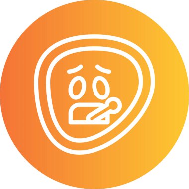 Bir yiyecek ikonunun vektör illüstrasyonu