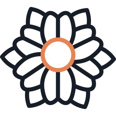 çiçek simgesi vektör illüstrasyonu