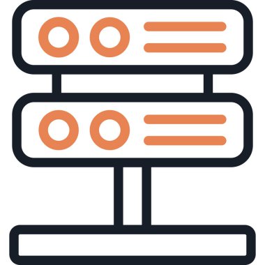 Sunucu. Web simgesi basit illüstrasyon