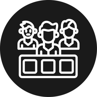 İnsan simgesinin vektör illüstrasyonu