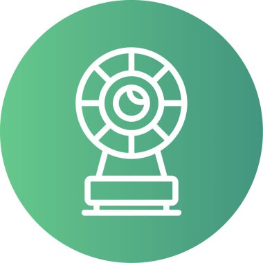 Moda tarzı izole edilmiş arka planda fan simgesi