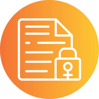 Dosya belgesi simgesinin vektör illüstrasyonu