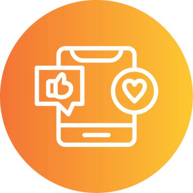 Konuş. Web simgesi basit illüstrasyon