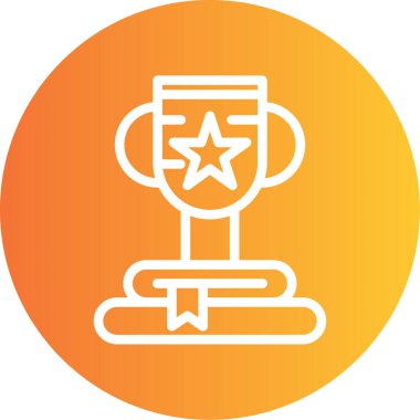 Bir yıldız simgesinin vektör illüstrasyonu