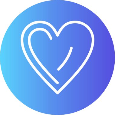 kalp ağı simgesi, basit vektör illüstrasyonu