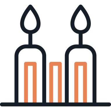 Mum mumları ana hatlarıyla kutlama simgesi