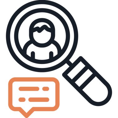 Ara. Web simgesi basit illüstrasyon